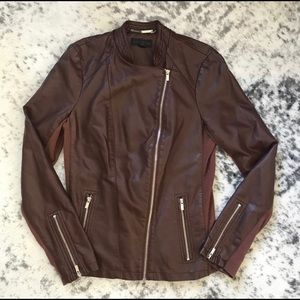 Worthington Brown Faux Leather Jacket